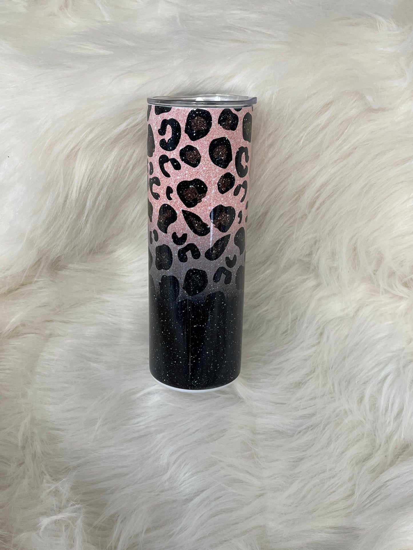 Pink Leopard Ombre Tumbler