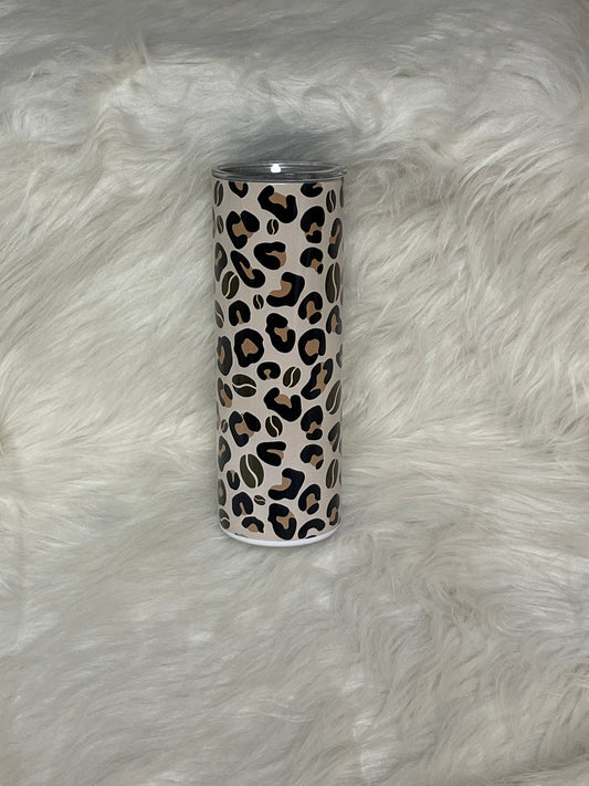 Leopard Coffee Bean Tumbler