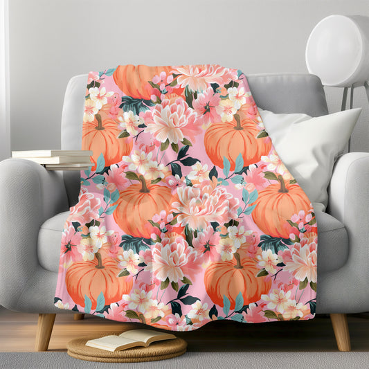 Pink Pumpkins Blanket