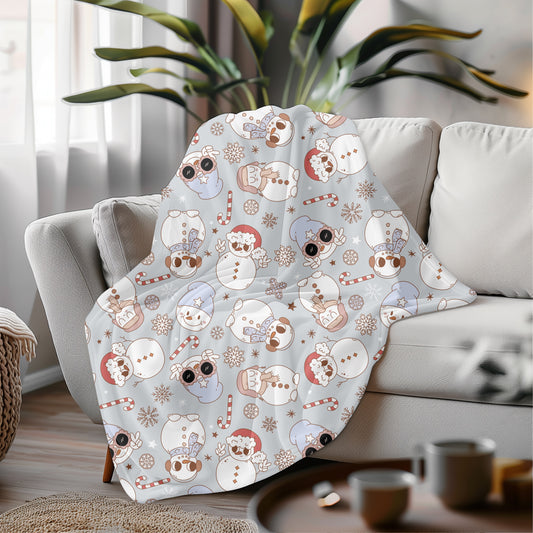 Groovy Snowman Blanket