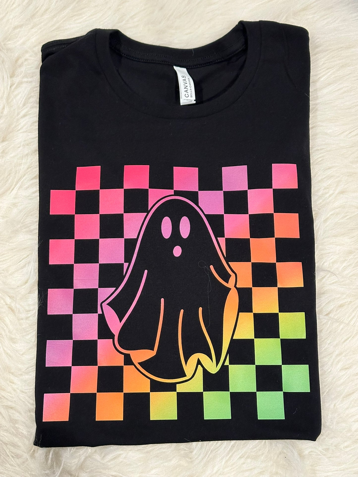 Colorful Checkered Ghost