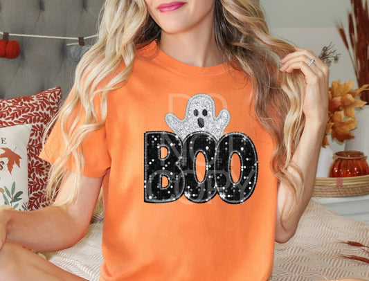 Boo Faux Embroidery