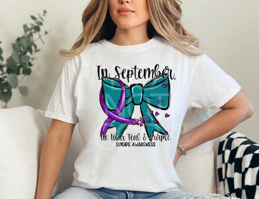 In September We Wear Teal & Purple