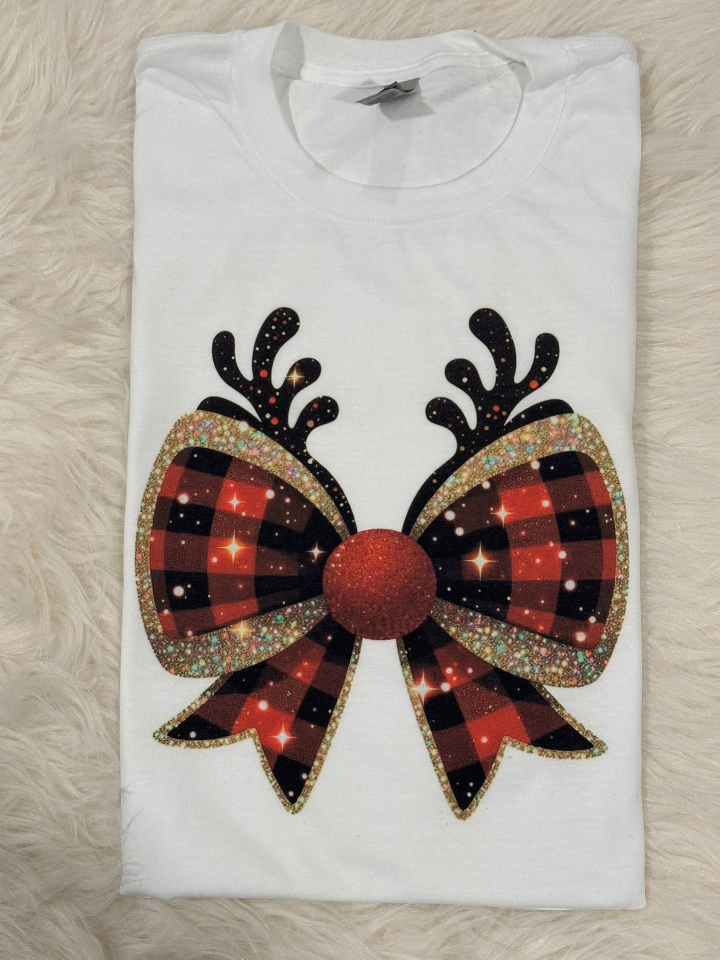 Reindeer Bow - Sublimation Printed