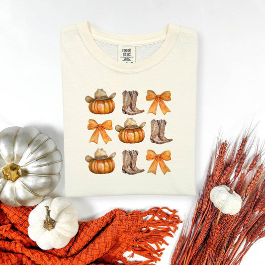 Boots Pumpkins Bows