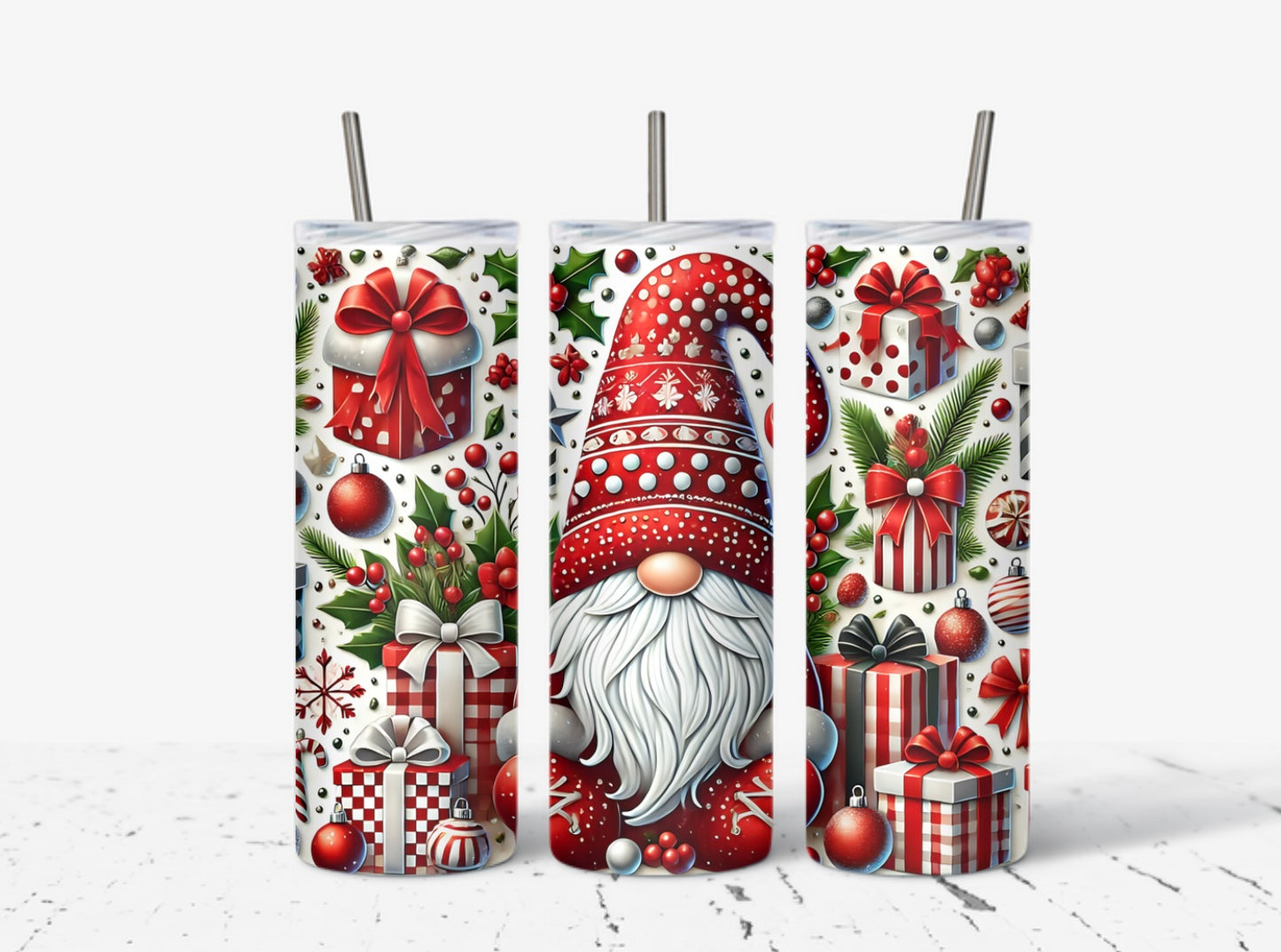 Holiday Gnome Tumbler