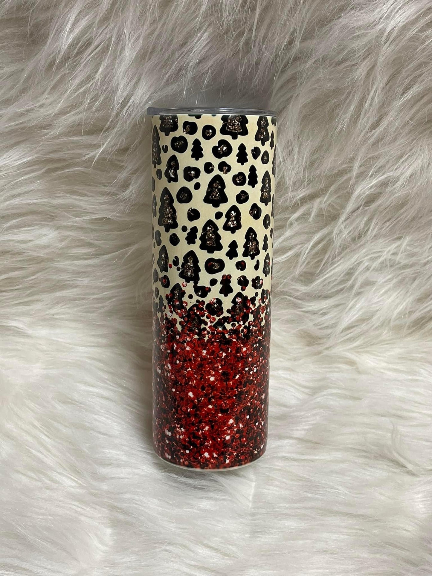 Glitter Tree Tumbler