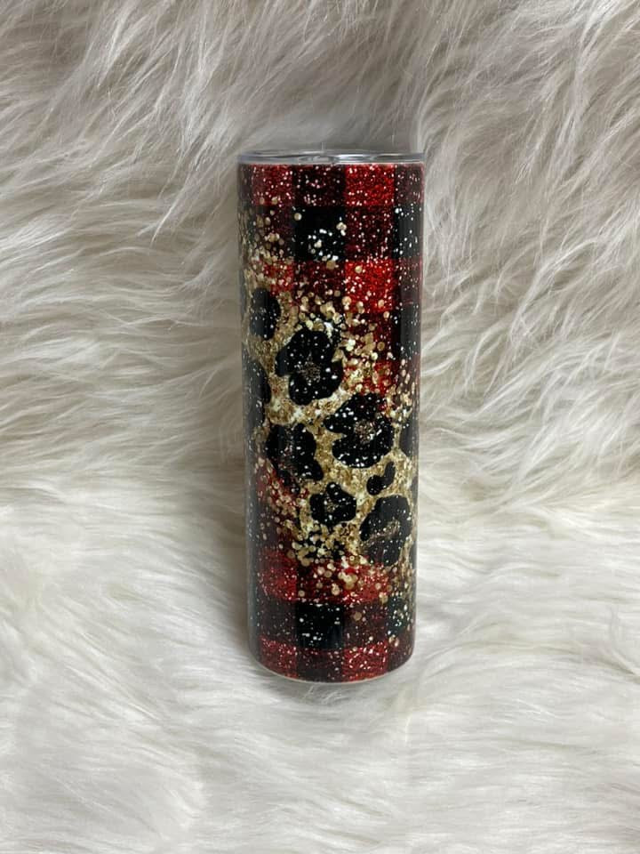 Christmas Glitter Tumbler