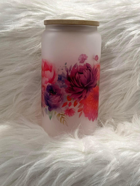 Vibrant Floral Tumbler