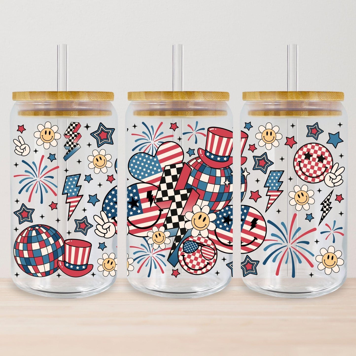 Retro Patriotic Tumbler