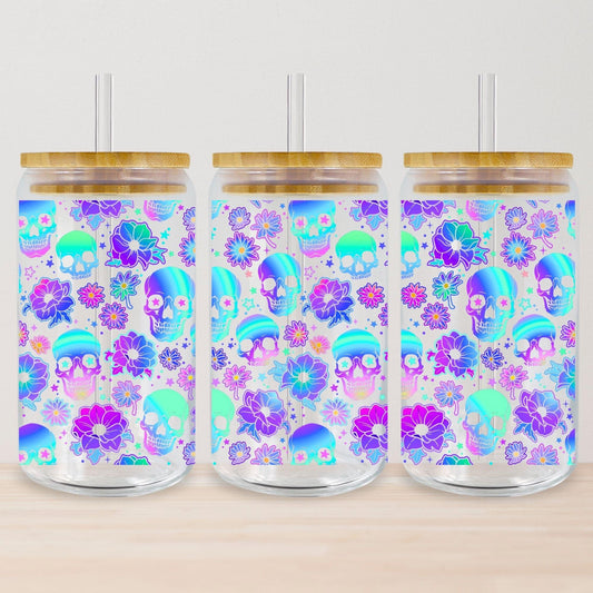 Colorful Skulls Tumbler