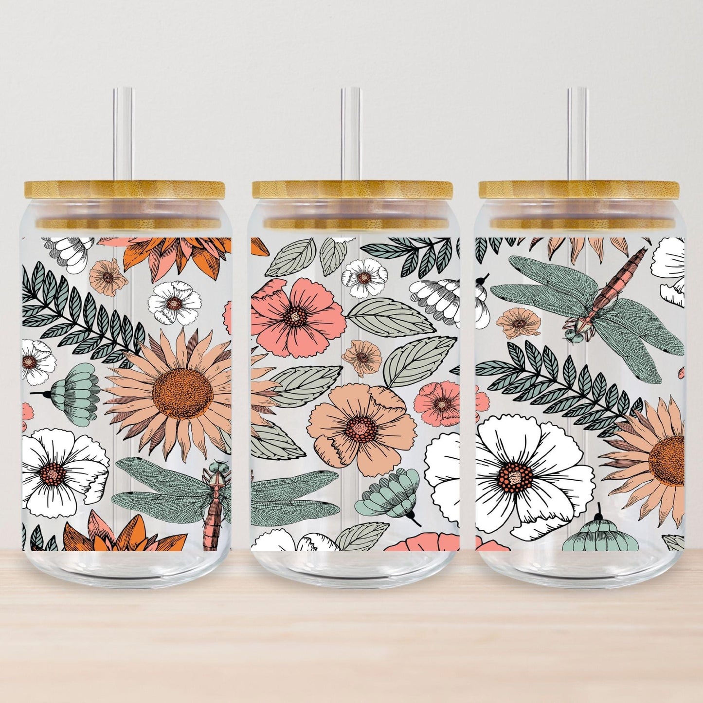 Boho Floral Tumbler