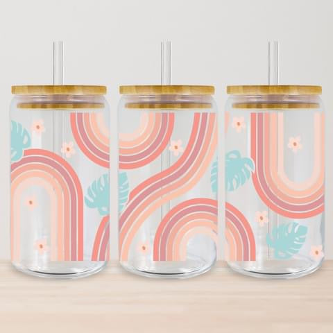 Retro Rainbows Tumbler