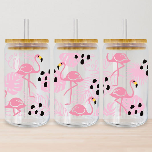 Flamingo Leaf Tumbler