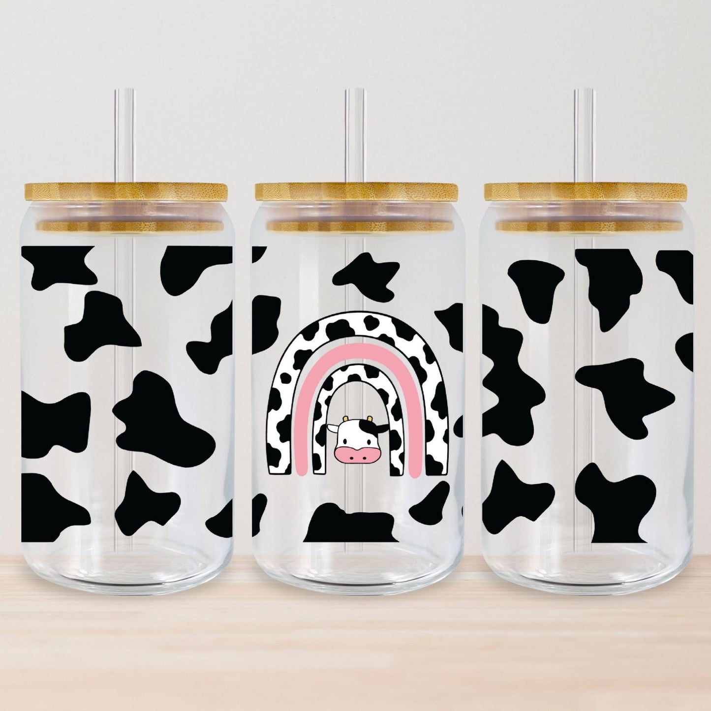 Cow Rainbow Tumbler