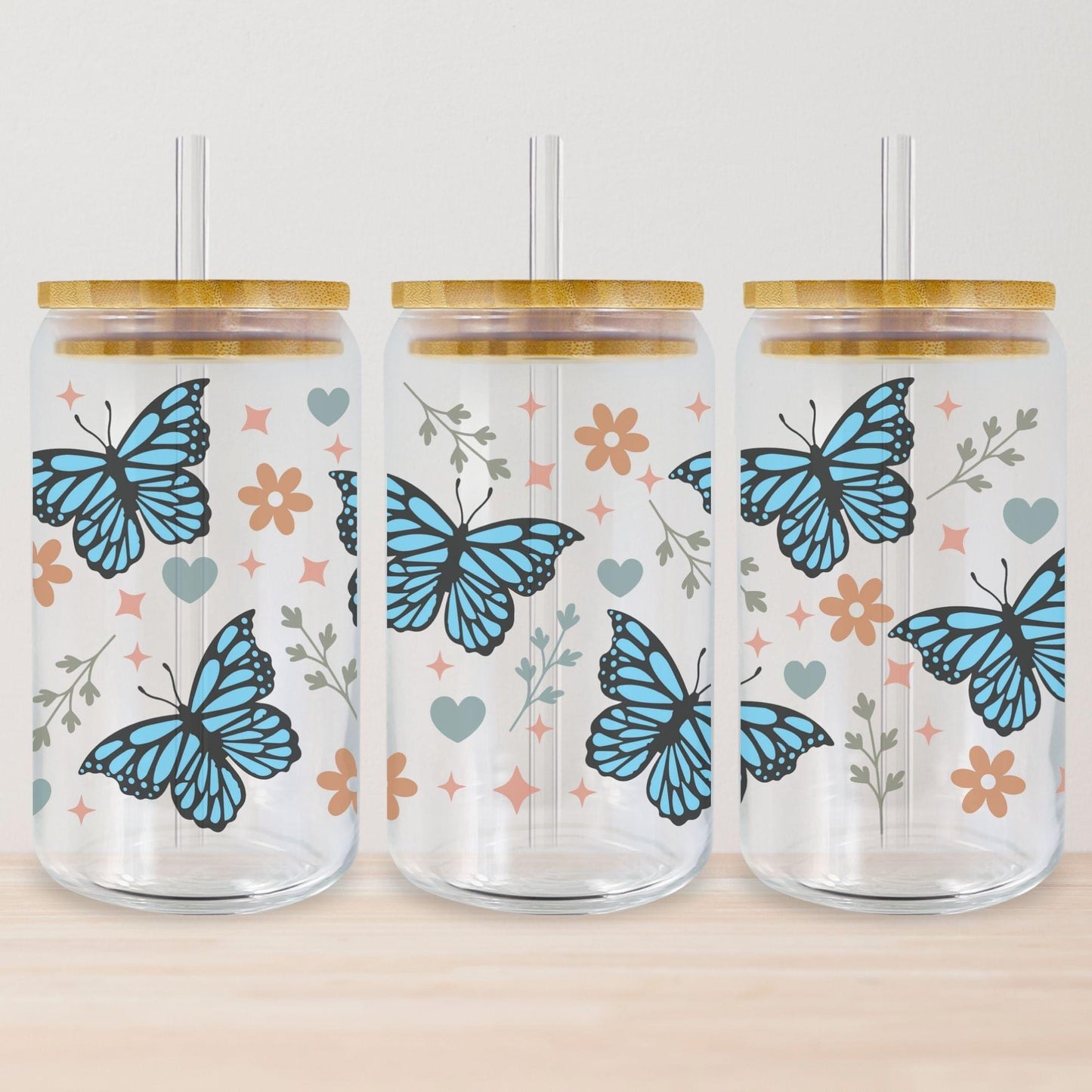 Butterflies & Flowers Tumbler