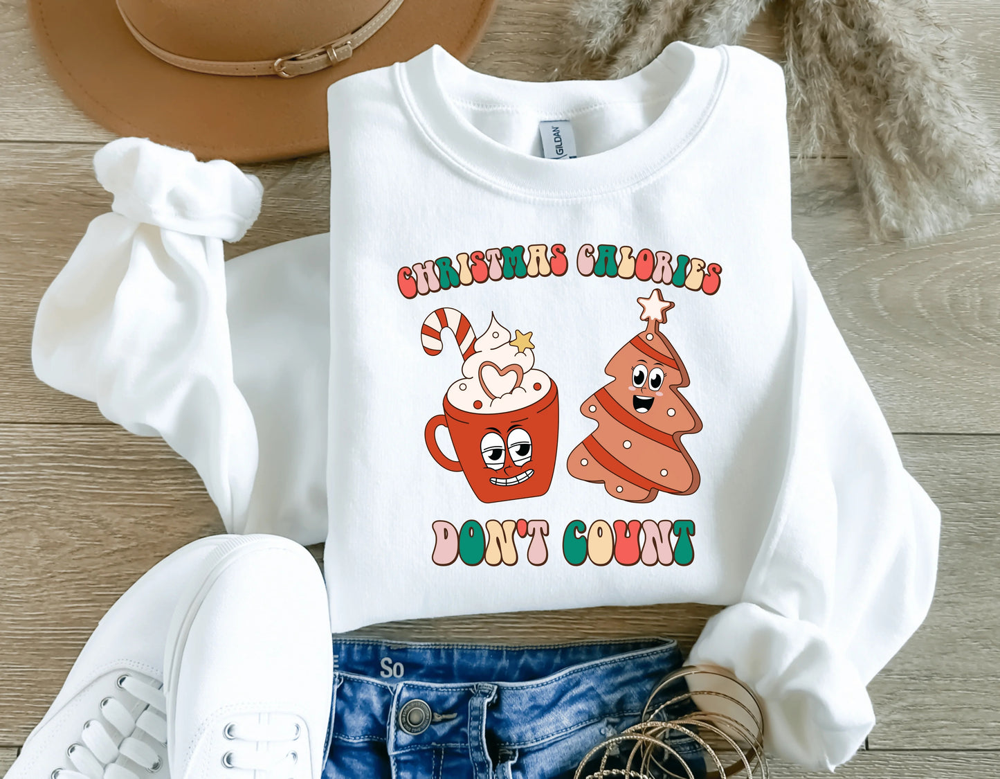 Christmas Calories Don't Count - Sublimation Printed