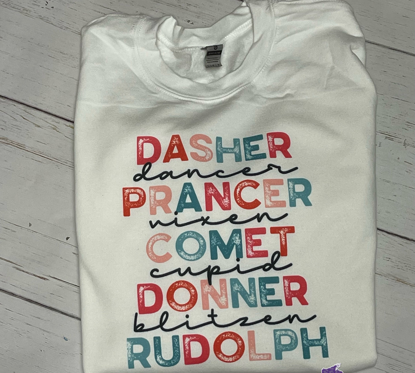 Reindeer Names - Sublimation Printed