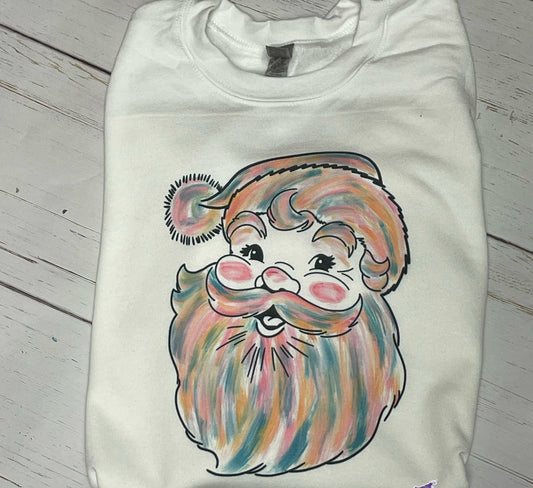 Watercolor Santa - Sublimation Printed