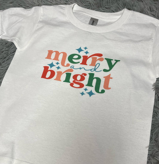 Merry And Bright Retro - Sublimation Printed