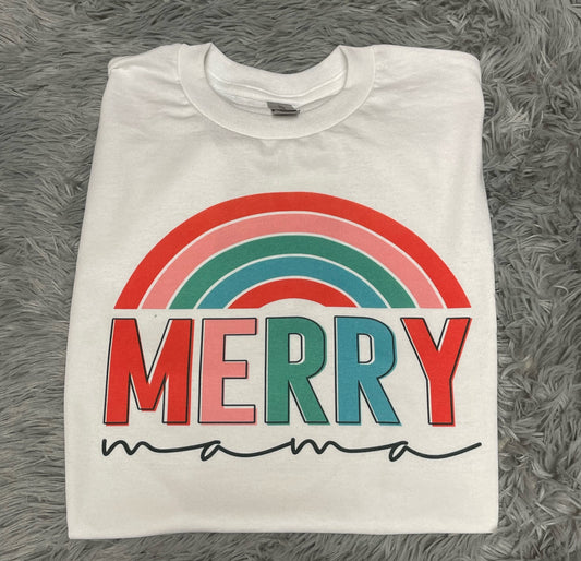 Merry Mama Rainbow - Sublimation Printed