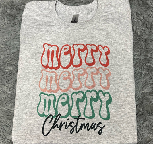 Merry Merry Merry Christmas - Sublimation Printed