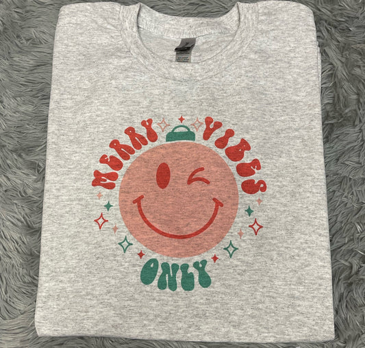 Merry Vibes Only - Sublimation Printed