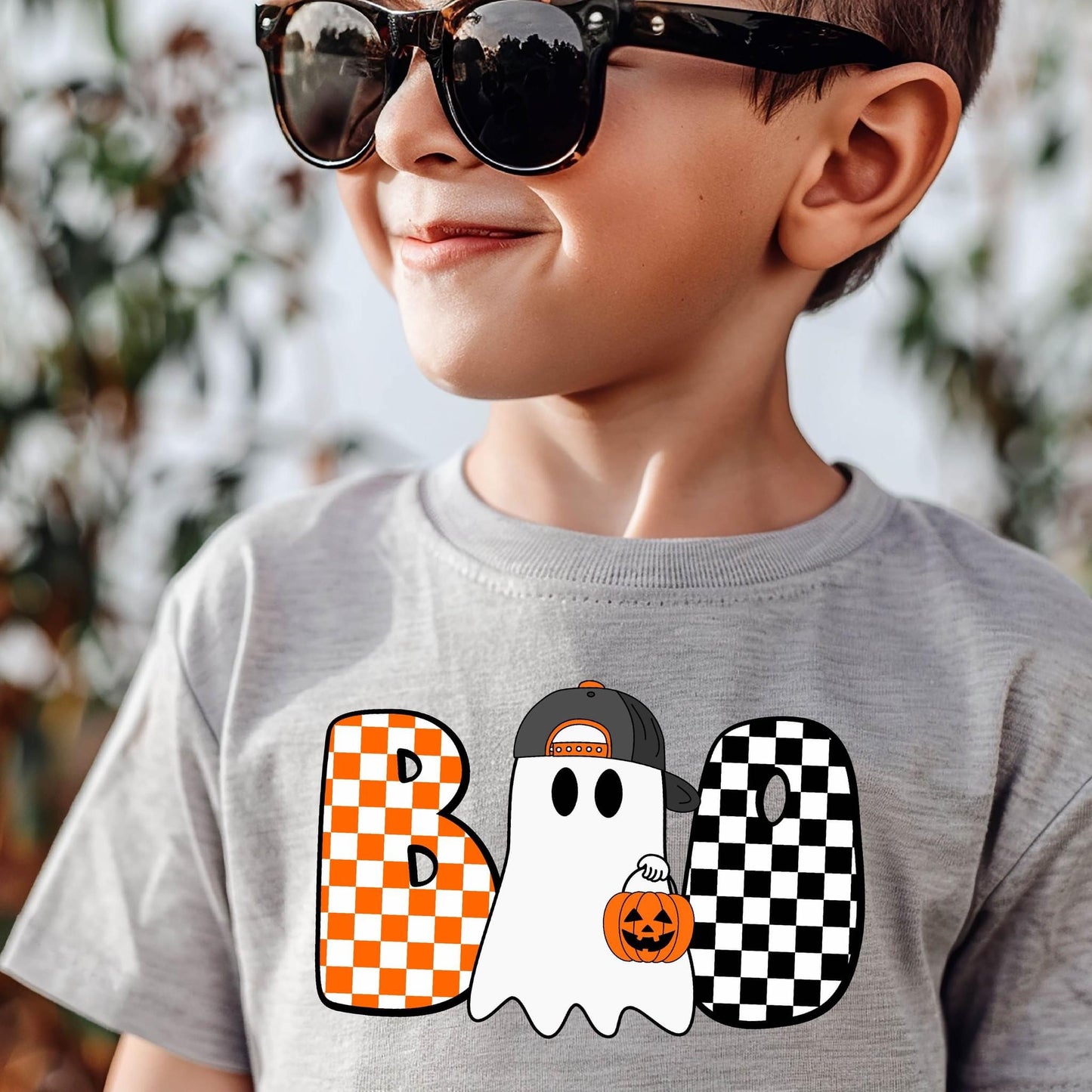 Boo Checkered Ghost