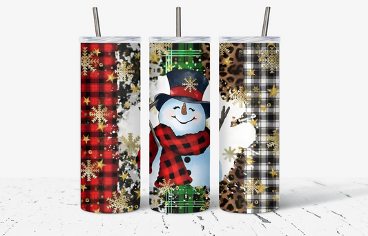 Merry Snowman Tumbler