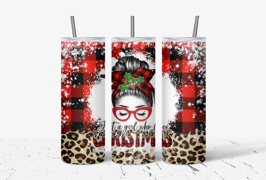 Leopard Christmas Tumbler