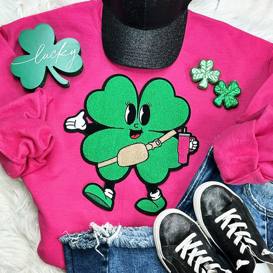 Trendy Shamrock Chenille