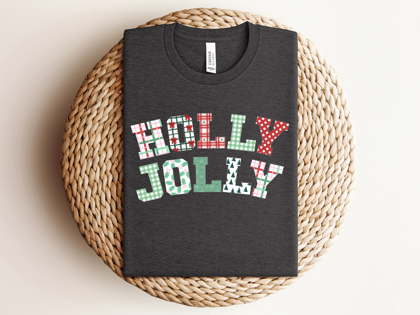 Holly Jolly Faux Patchwork