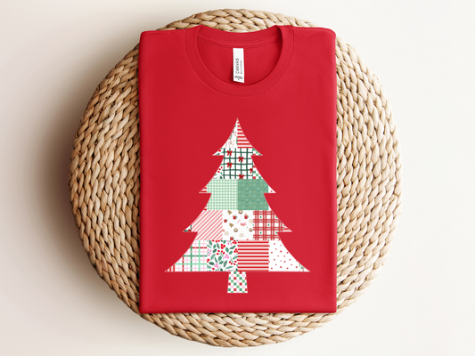 Christmas Tree Faux Patchwork